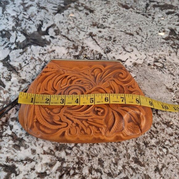 Patricia Nash Savena Tooled Leather Wristlet - Picture 11 of 11
